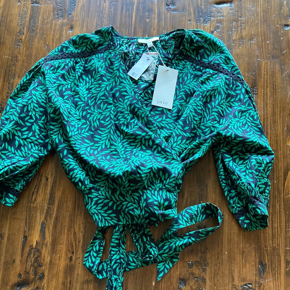 Joie wrap blouse